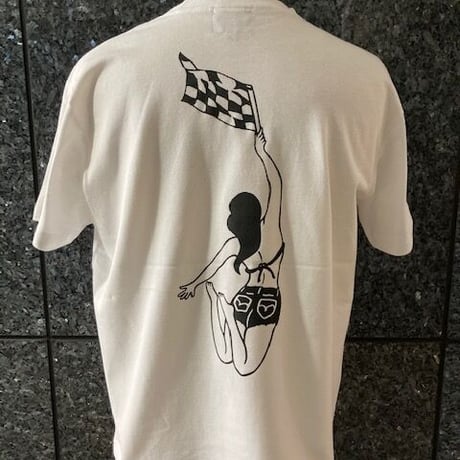 KraftyOriginal FLAG GIRL-T WHT/BLK