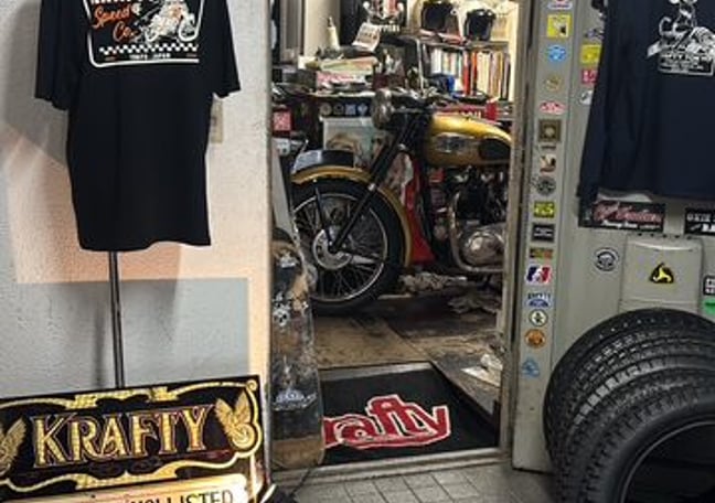 KRAFTY TOKYO別注　THE SPEEDWAY RIDE BAG生成り KraftyTokyo