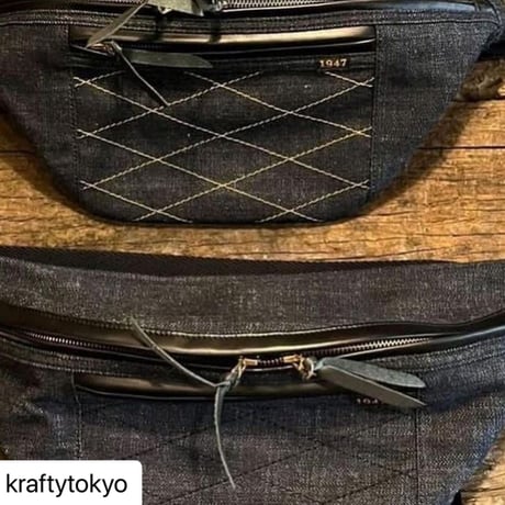 KRAFTY TOKYO別注 THE SPEEDWAY RIDE BAG生成り THE SPEEDWAY RIDE BAG