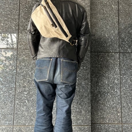 KRAFTY TOKYO別注　THE SPEEDWAY RIDE BAG生成り CATEGORY BAG | KraftyTokyo