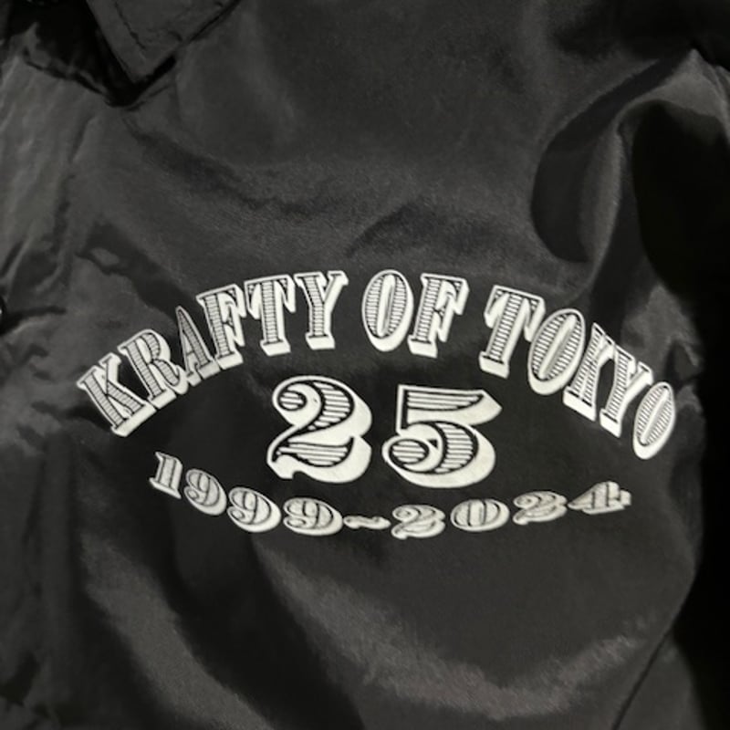 toe コーチジャケット 25周年（完売品） KraftyTokyo 25周年記念限定 コーチジャケット BLK/WHT | KraftyT