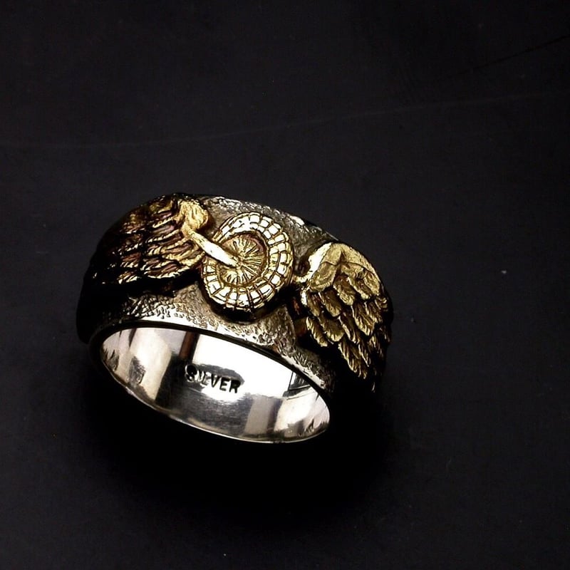 HMC FLYING WHEEL RING』BRASS x SILVER | KraftyT