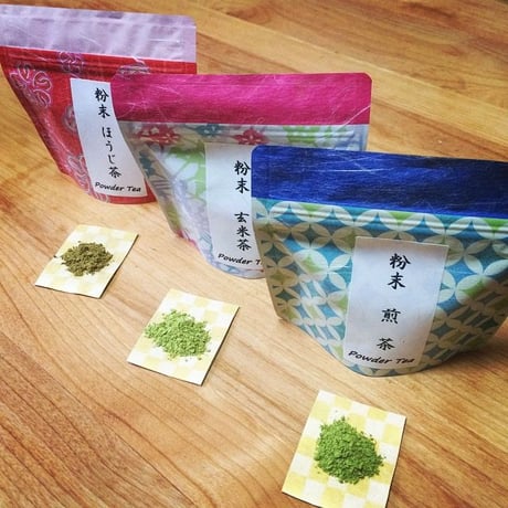 粉末緑茶　３種類セット| 静岡茶のギフト、深蒸し茶専門店 GREEN*TEA WORKSHOP