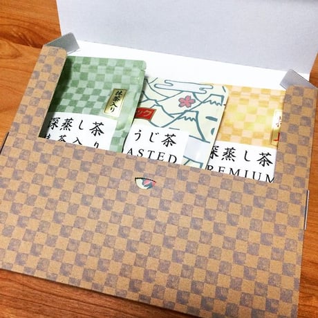 緑茶３セット（リーフ）| 静岡茶のギフト、深蒸し茶専門店 GREEN*TEA WORKSHOP