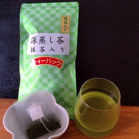 抹茶入り深蒸し茶(ティーバッグ）| 静岡茶のギフト、深蒸し茶専門店 GREEN*TEA WORKSHOP