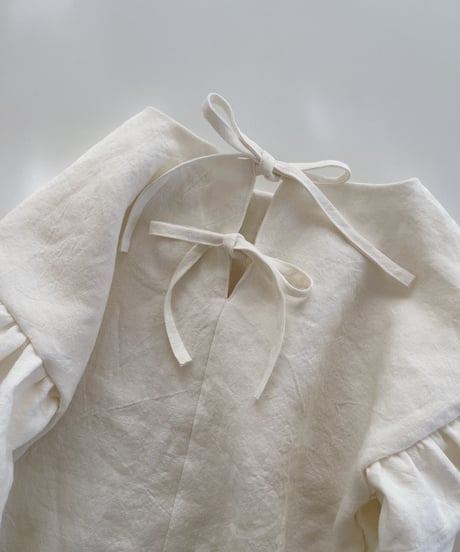 Bonnie Linen Top /long sleeve/ecru