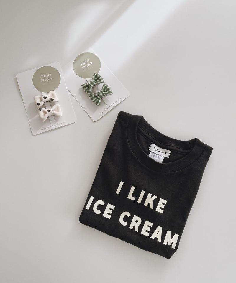 I LIKE ICE CREAM”Tee for kids | SUNNY STUDIO