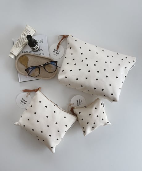 Organic cotton basic pouch/L