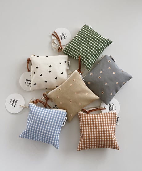 Organic cotton basic pouch/S/M