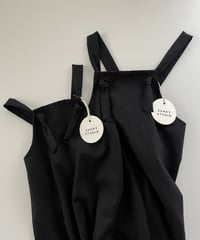 Taylor Linen Cotton Salopette/Black