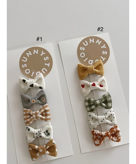 Organic cotton Every day mini bows