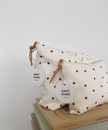 Organic cotton basic pouch/L