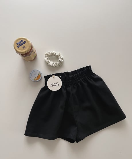 Olivia Linen Cotton Shorts/Black