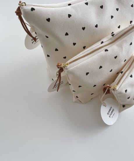 Organic cotton basic pouch/L