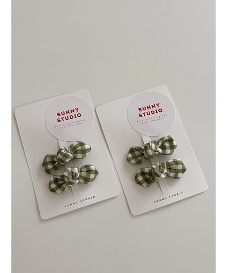 Organic cotton mini bows