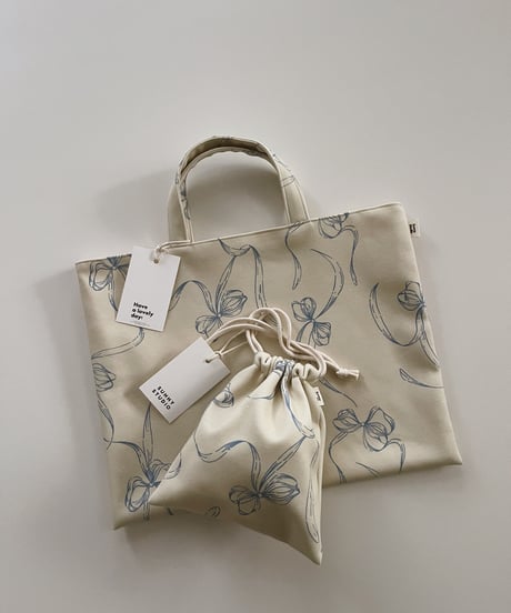 Organic cotton/School goods/巾着SML/シューズケース
