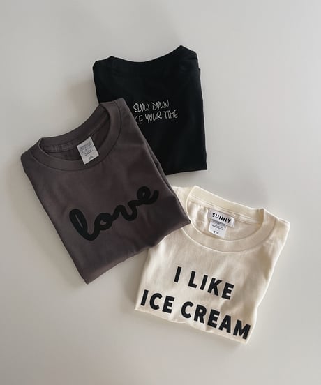 “Slow down take your time”embroidery tee for kids