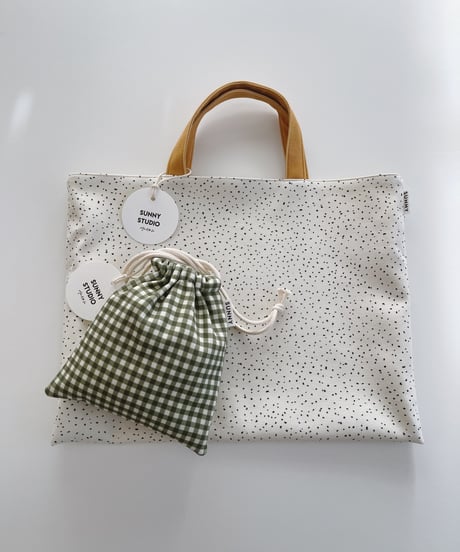 Organic cotton Lesson bag (2size) /8color