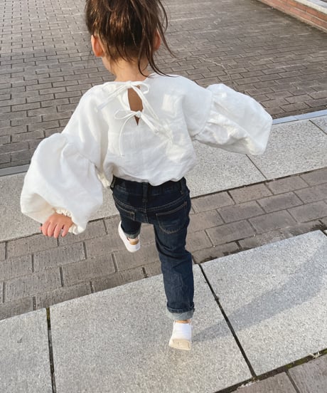 Bonnie Linen Top /long sleeve/ecru