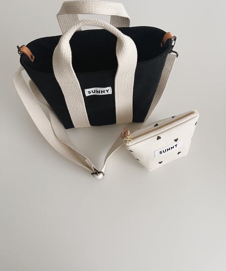 Canvas Tote Bag /Black/size mini 予約分