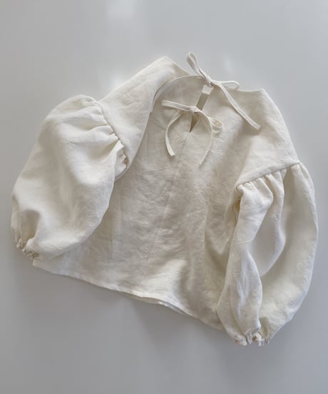 Bonnie Linen Top /long sleeve/ecru