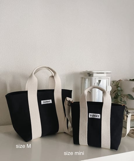 Canvas Tote Bag /Black/size mini 予約分