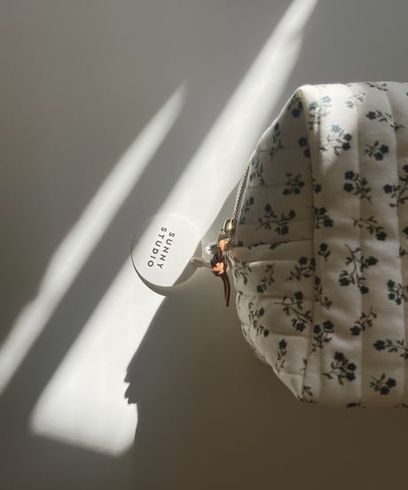 Organic cotton quilted pouch/Big/5colors