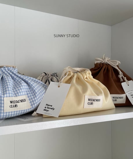 "Sophie"  drawstring pouch