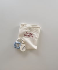 “Slow down take your time”embroidery tee for kids