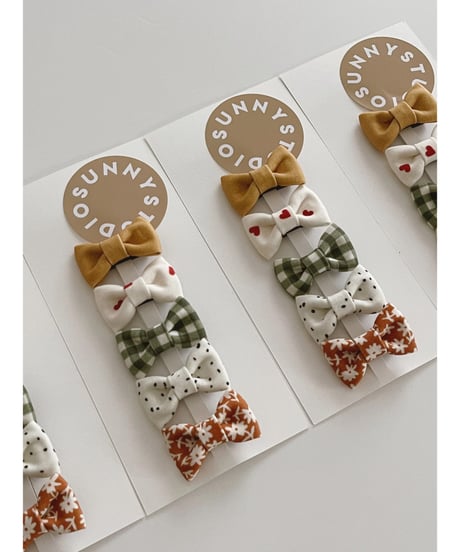 Organic cotton Every day mini bows