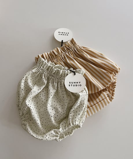 Baby bloomers/stripe/mustard