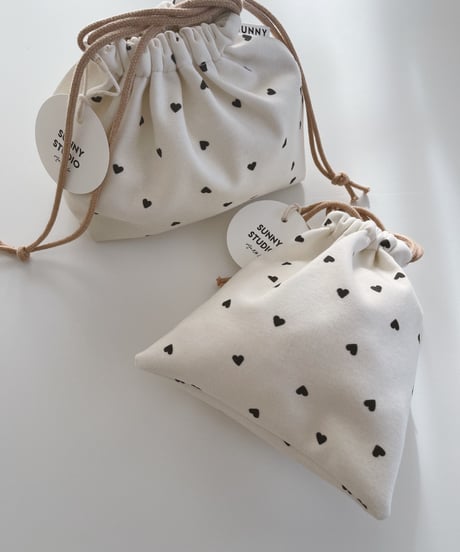 Organic cotton School goods /巾着SML/シューズケース