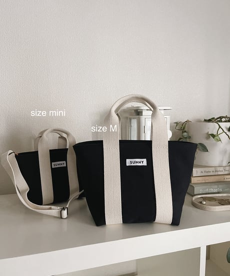 Canvas Tote Bag /Black/size M