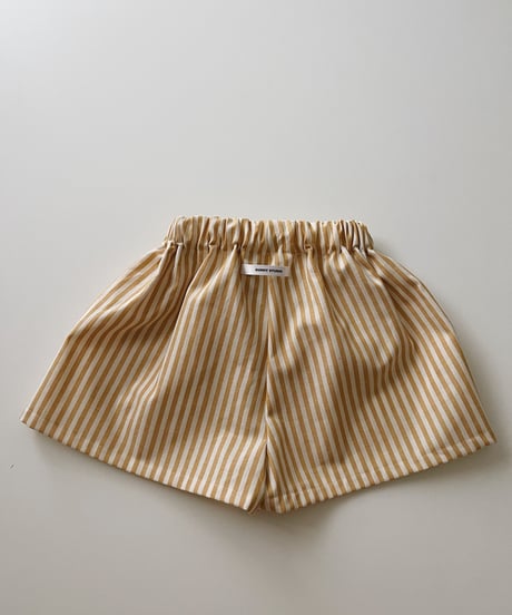 Olivia Cotton Shorts/stripe/mustard yellow