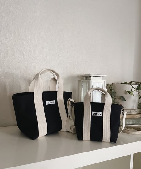 Canvas Tote Bag /Black/size M