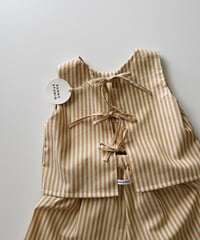 Bonnie sleeveless top/stripe/mustard yellow