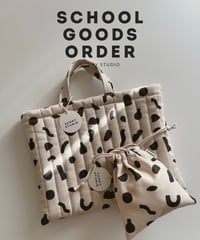 Organic cotton Lesson bag (2size) /8color