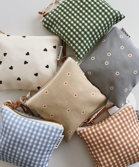 Organic cotton basic pouch/S/M