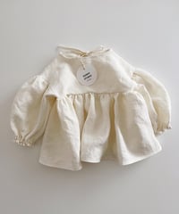 Bonnie Linen Dress /long sleeve/ecru