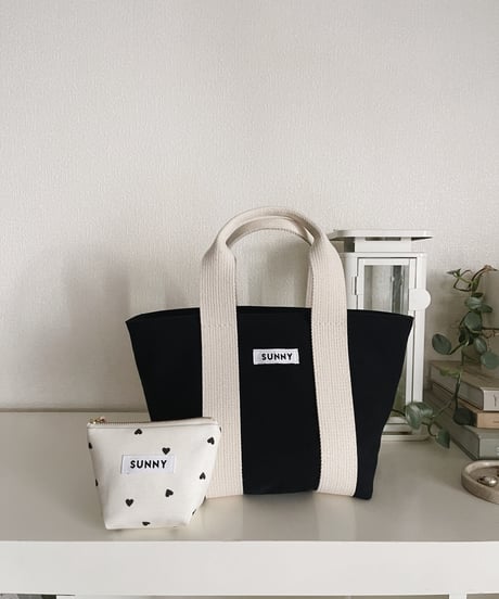 Canvas Tote Bag /Black/size M