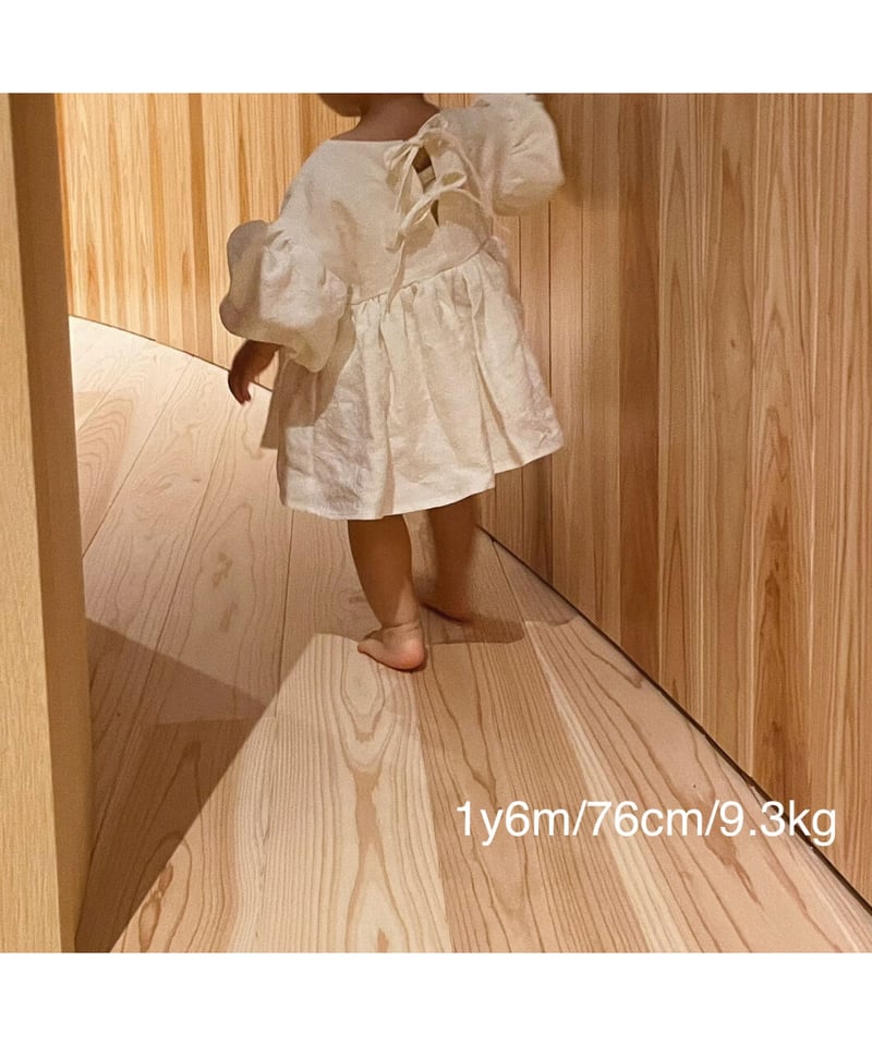 Bonnie Linen Dress /long sleeve/ecru | SUNNY ST