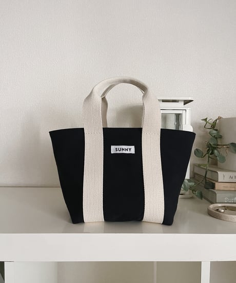 Canvas Tote Bag /Black/size M