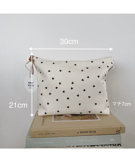 Organic cotton basic pouch/L