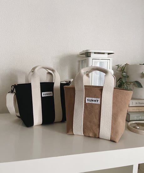 Canvas Tote Bag /Black/size mini 予約分