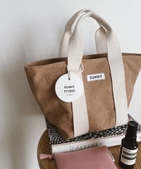 Canvas Tote Bag /dark beige/size M