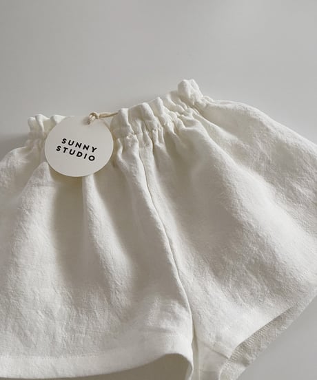 Olivia Linen Shorts/ecru