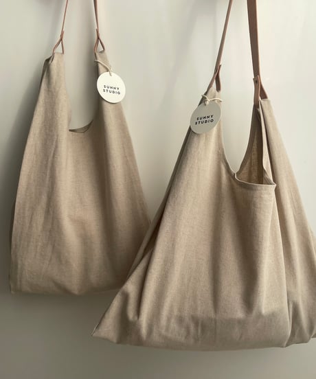 Leather handle bag/2size