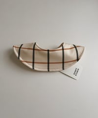 Organic cotton baby bib/Windowpane check