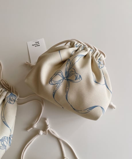 Organic cotton/School goods/巾着SML/シューズケース