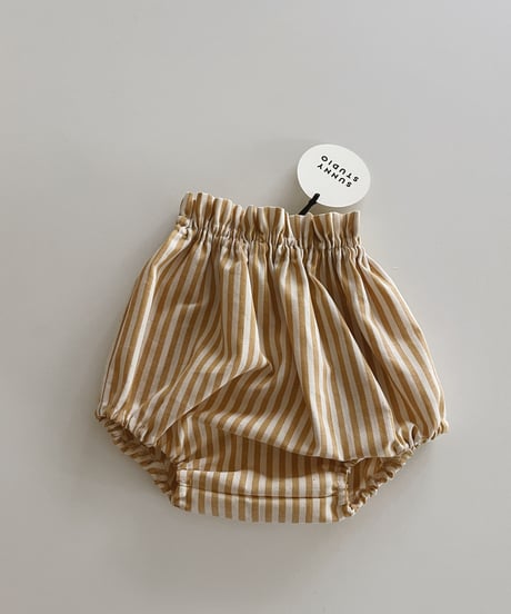 Baby bloomers/stripe/mustard